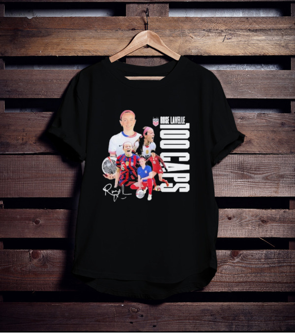 Rose Lavelle USA Soccer Milestone 100 Caps T-Shirt