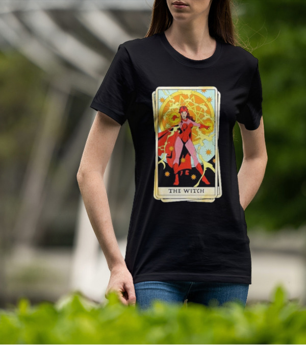 Tarot Card Featuring Scarlet Witch As The Witch T-Shirt