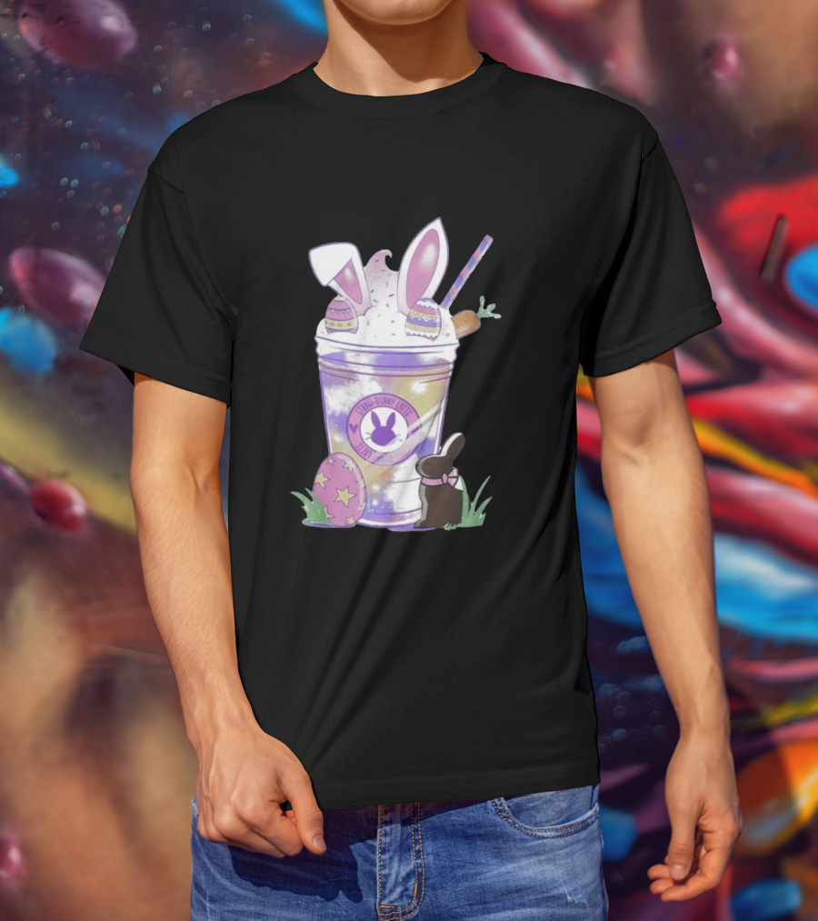 Easter Bunny Love Chocolate Cotton Candy Cup With Eggs T-Shirt