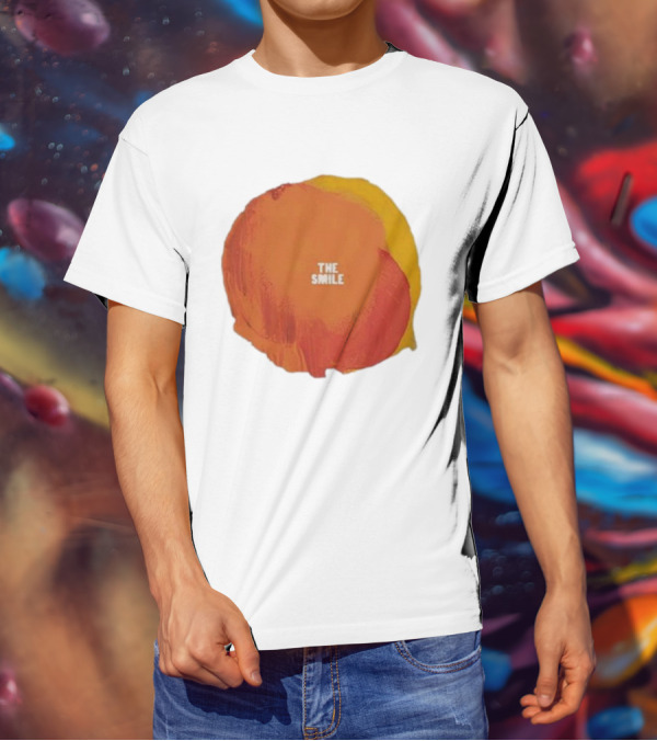 The Smile Sun Paint Texture Art Circle T-Shirt