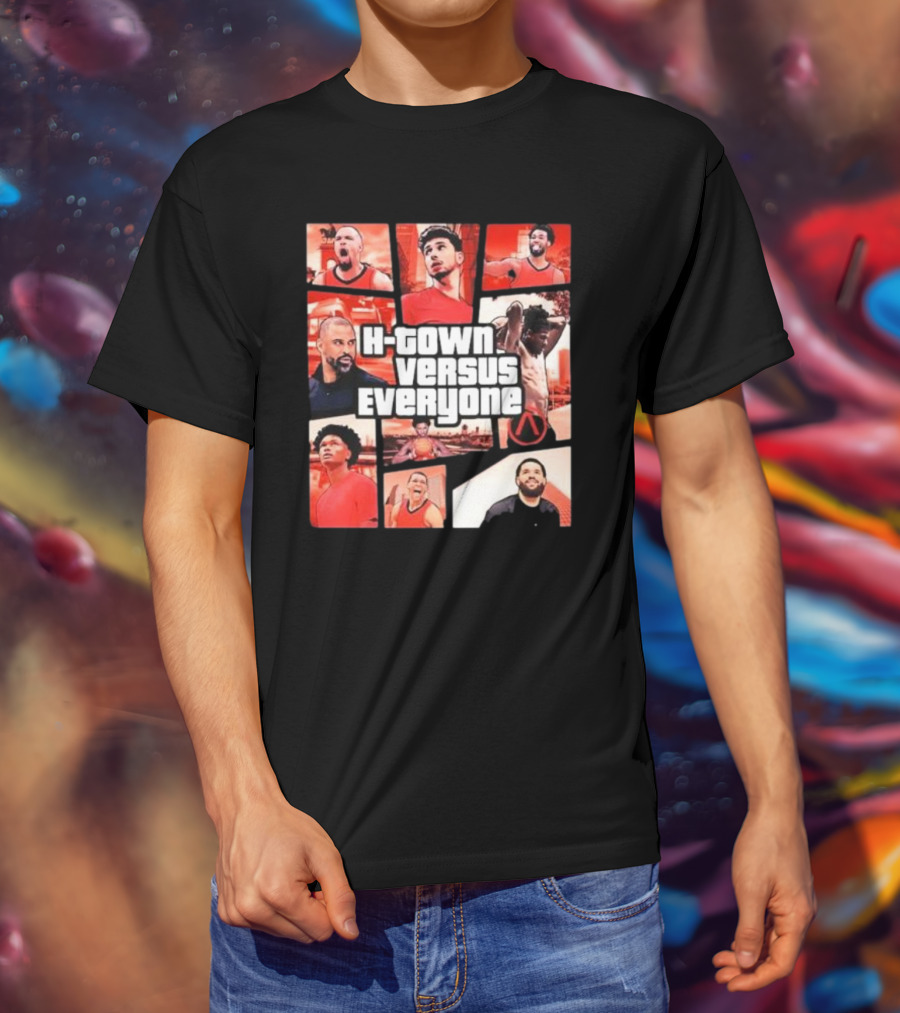 H-Town Versus Everyone Aaron Patterson Style Gta Inspired Sportswear T-Shirt