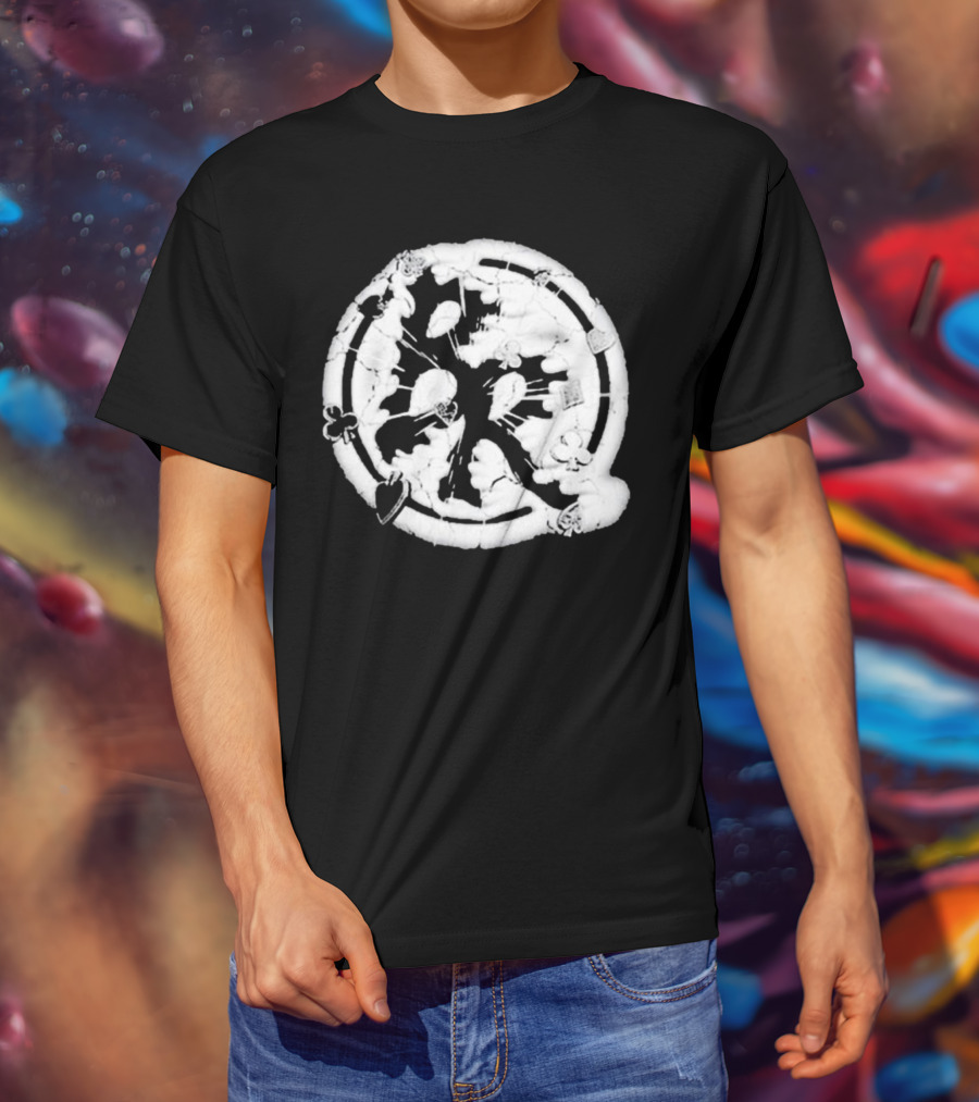 Adin Ross Roulette Brand Risk Playing Card Symbols T-Shirt