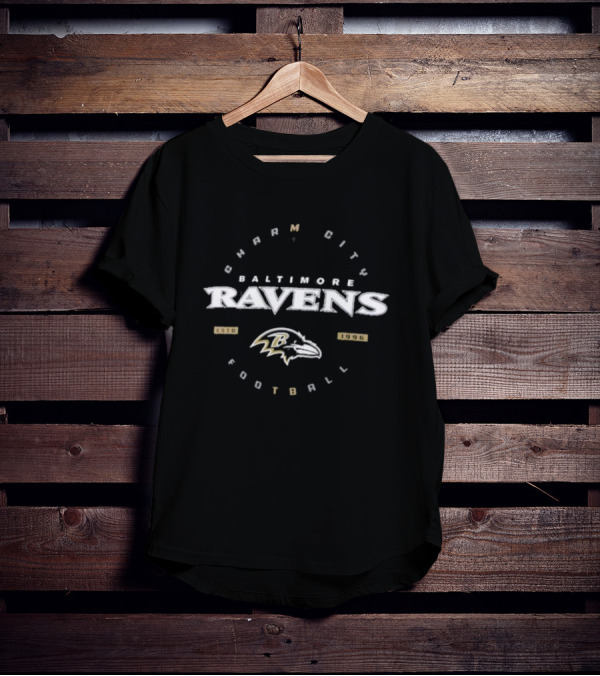 Baltimore Ravens Charm City Football Est. 1996 T-Shirt