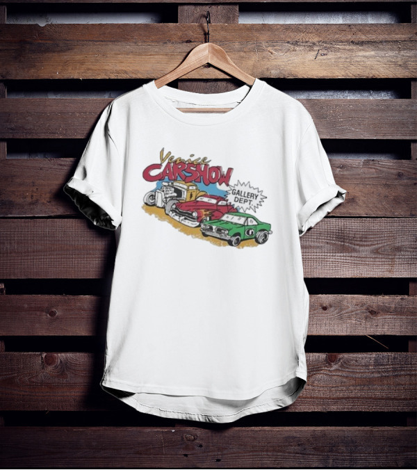 Venice Car Show Gallery Dept Vintage Cars Racing T-Shirt