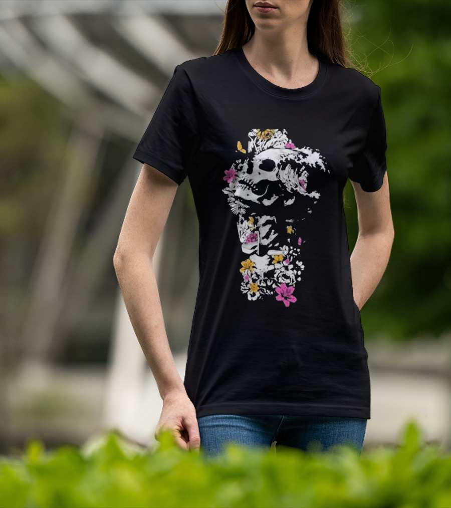 Sullivan King Skull Wave Floral Fusion T-Shirt
