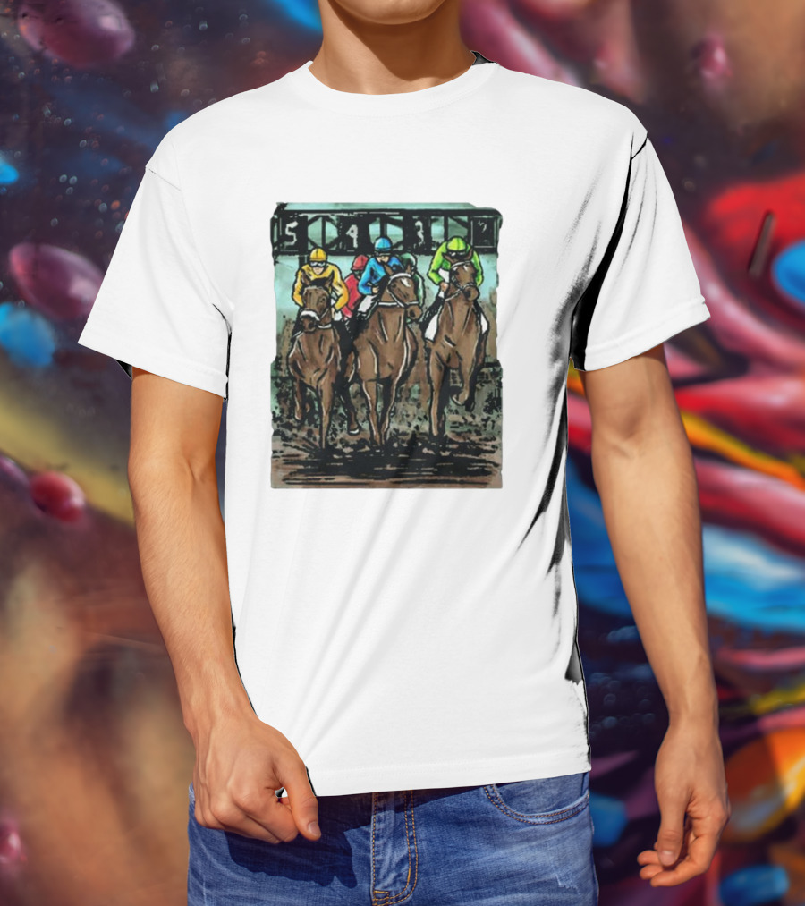 U Horse Races Waitlist Action 54321 T-Shirt