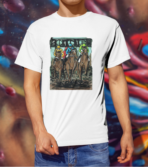 U Horse Races Waitlist Action 54321 T-Shirt