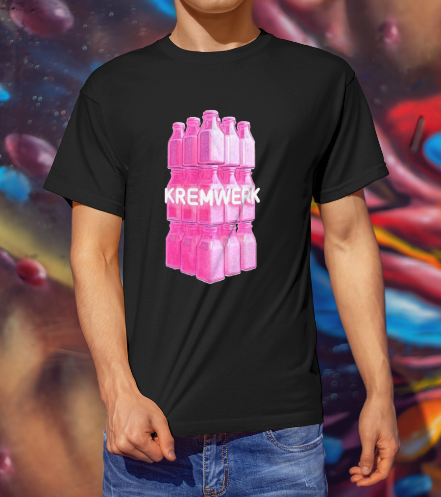 Kremwerk Seattle Wa Pink Cream Bottles Factory T-Shirt