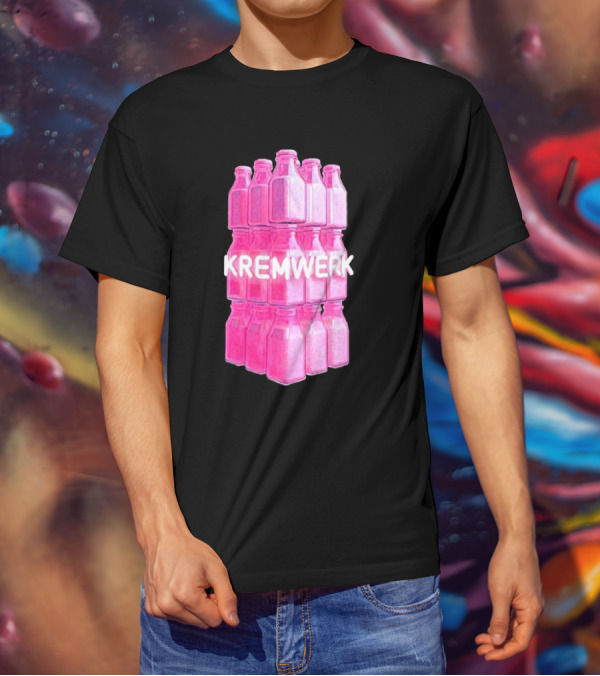 Kremwerk Seattle Wa Pink Cream Bottles Factory T-Shirt