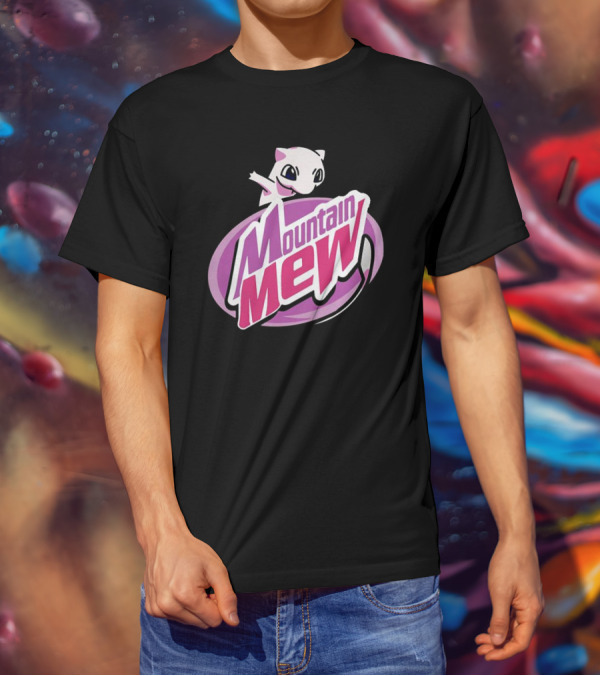 Mountain Mew Pokemon Go Mewtwo Parody Mountain Dew T-Shirt