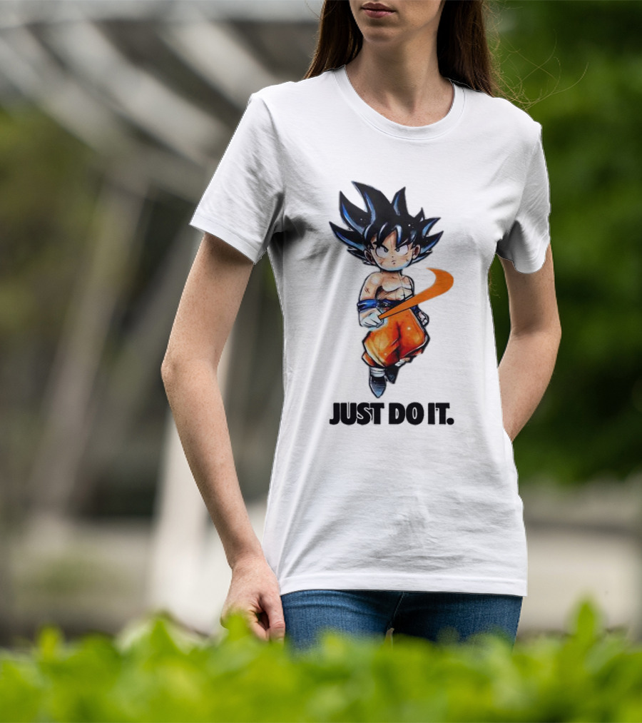 Son Goku Just Do It Dragon Ball Crossover T-Shirt