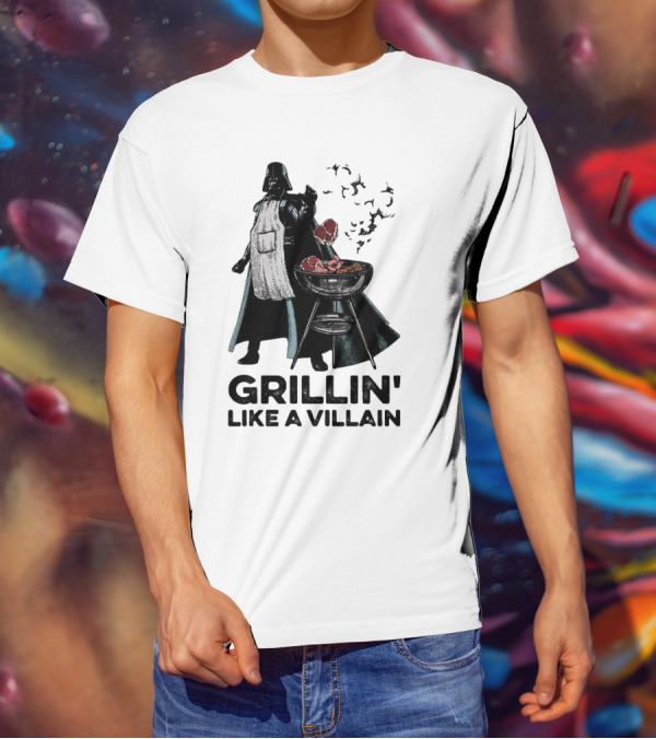 Star Wars Grillin' Like A Villain Darth Vader BBQ Scene T-Shirt