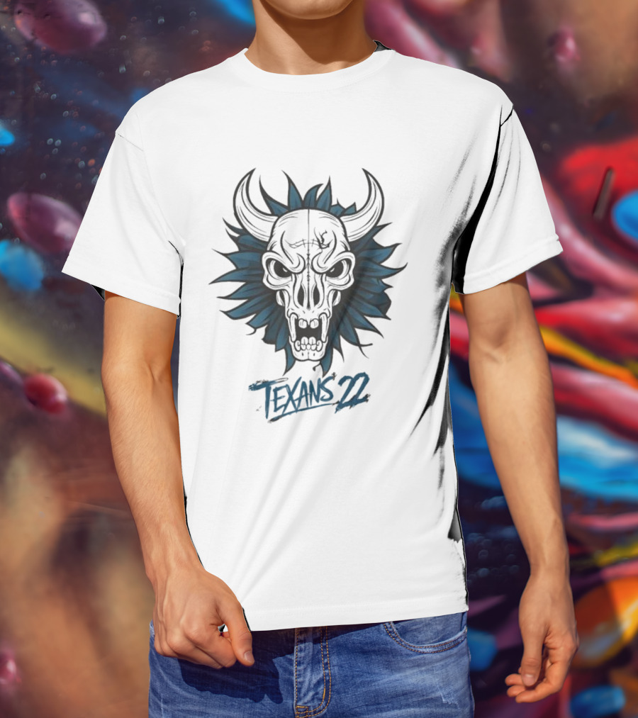 Texans Bull Skull 22 T-Shirt