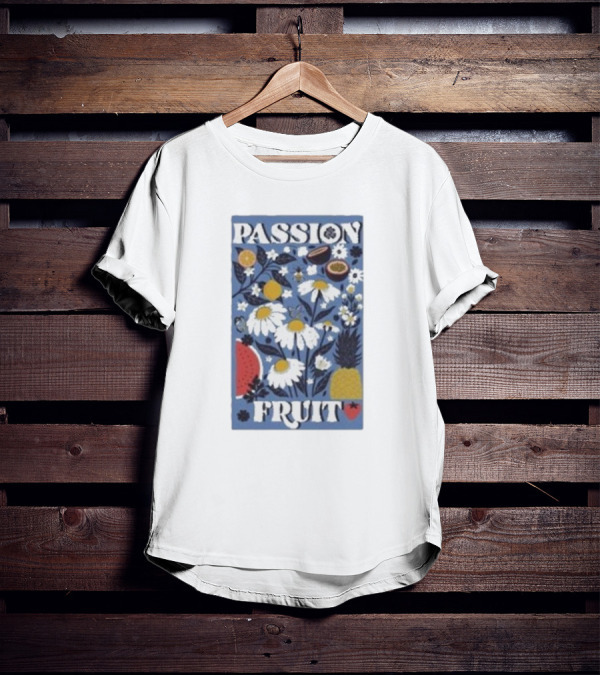 PASSION FRUIT Floral Charm With Passion Fruit And Pineapple T-Shirt