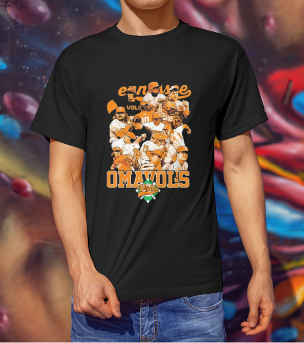 Tennessee Volunteers Omavols Baseball Players Collage T-Shirt