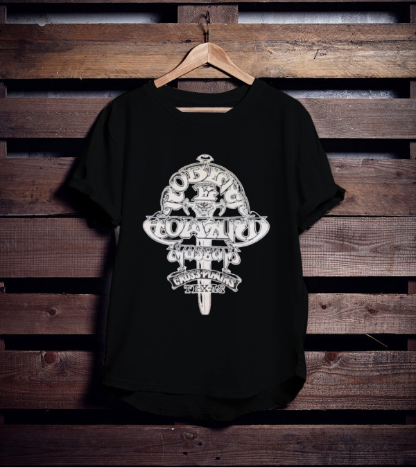 Robert E. Howard Museum Sword Emblem Cross Plains Texas T-Shirt