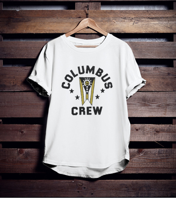Columbus Crew Soccer Nation Black And Yellow Fan Emblem T-Shirt