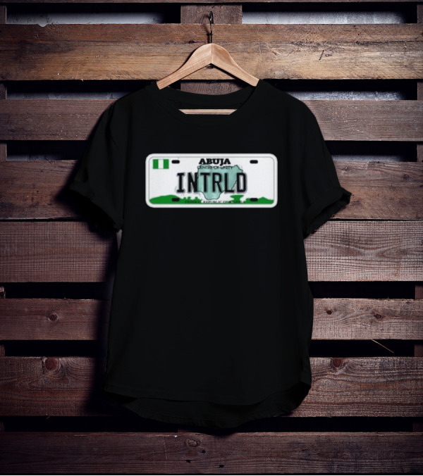 Abuja Centre Of Unity INTRLD Federal Republic Of Nigeria License Plate T-Shirt