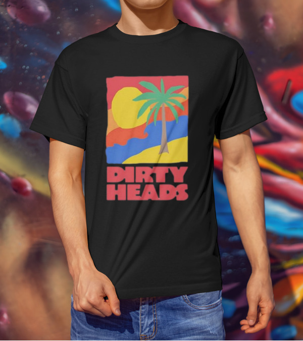 Dirty Heads Palm Tree Sunset Beach Vibes T-Shirt