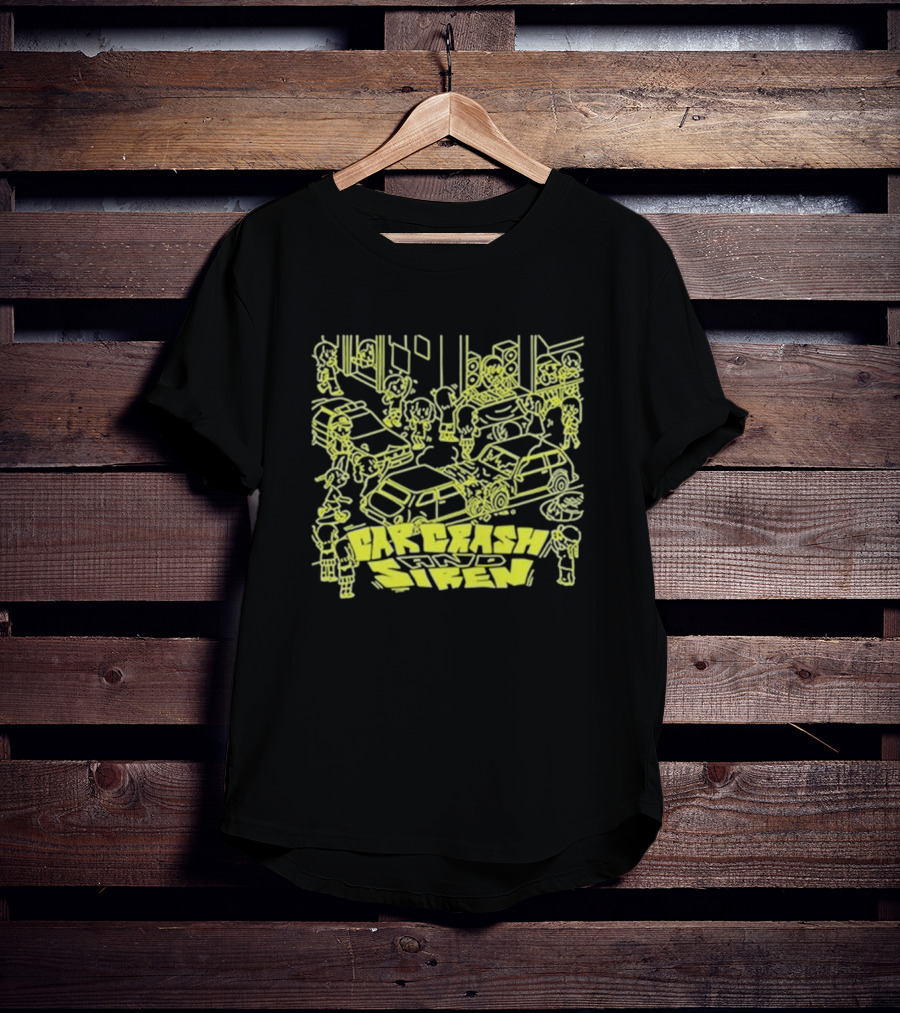 Jazzputin Car Crash Chaos And Siren Scene T-Shirt