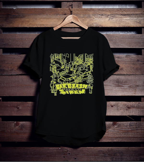 Jazzputin Car Crash Chaos And Siren Scene T-Shirt