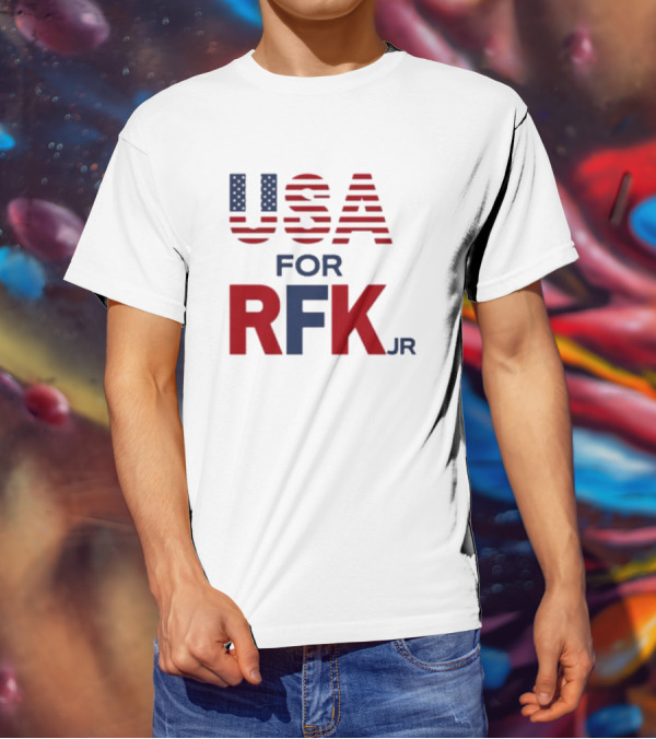 USA For RFK Jr American Flag T-Shirt