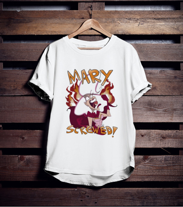 Mortal Kombat Mary Screwed Angry Fire T-Shirt