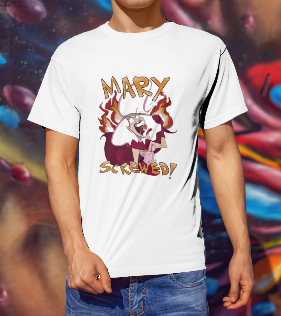 Mortal Kombat Mary Screwed Angry Fire T-Shirt