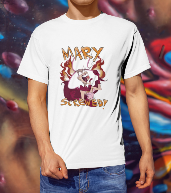Mortal Kombat Mary Screwed Angry Fire T-Shirt