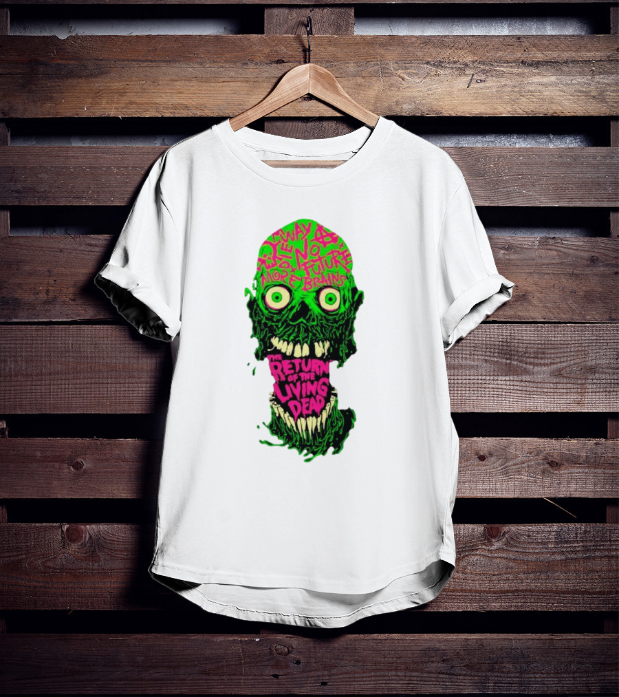 The Return Of The Living Dead Skull No Future More Brains Horror T-Shirt