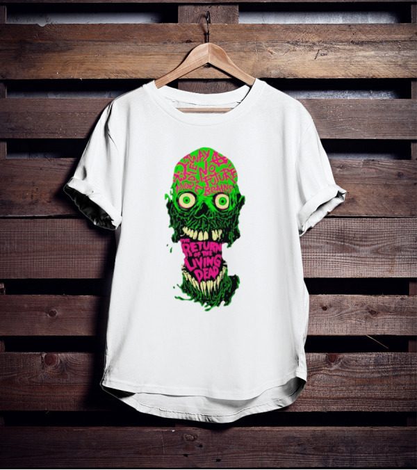 The Return Of The Living Dead Skull No Future More Brains Horror T-Shirt