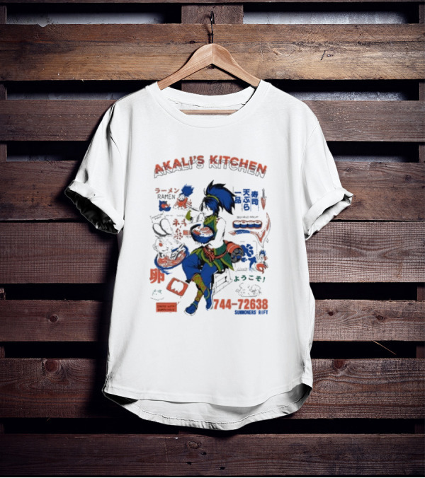 Akali's Kitchen Ramen Bowl Neon Art 744-72638 Summoner's Rift T-Shirt