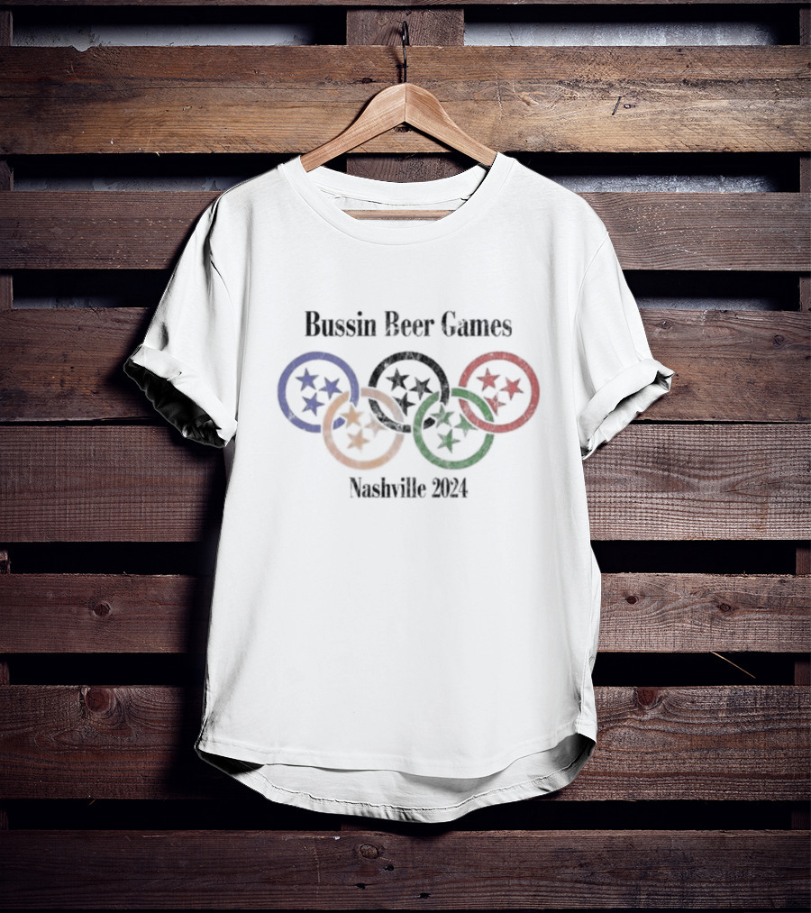 Bussin’ With The Boys Bussin Beer Games Nashville T-Shirt