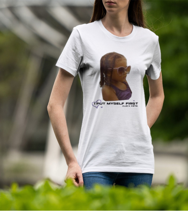 I PUT MYSELF FIRST Keys Affirmations Kid Sunglasses T-Shirt