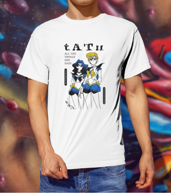 T.A.T.u. All The Things She Said Sailor Moon Inspired Characters T-Shirt