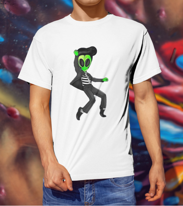 Jailhouse Rock Alien Elvis Presley Dance T-Shirt