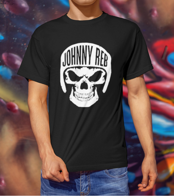 Johnny Reb Skull Helmet Classic T-Shirt