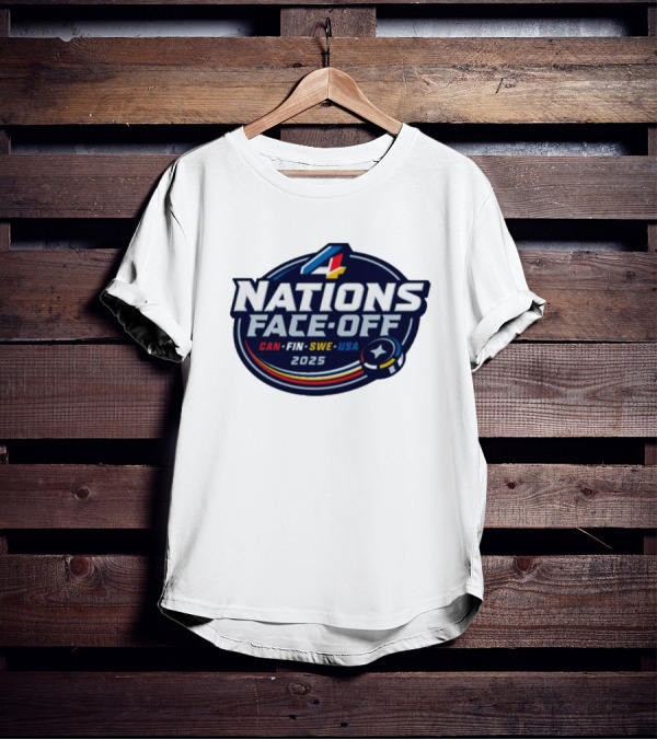 4 Nations Face-Off 2025 CAN FIN SWE USA T-Shirt