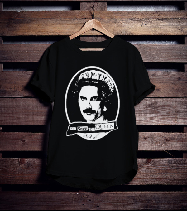 Freddie Mercury God Save The Queen Iconic T-Shirt