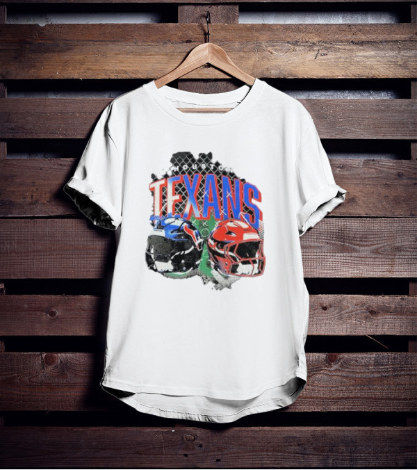 HOUSTON TEXANS HELMETS FOOTBALL GRIDIRON T-Shirt
