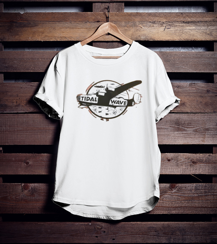 Tidal Wave Plane War Bomber Mission Emblem T-Shirt
