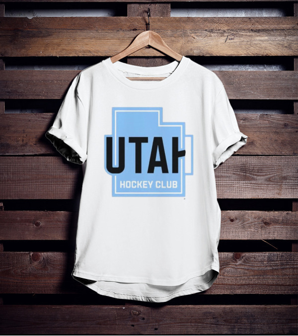 Utah Hockey Club Logo With State Outline T-Shirt