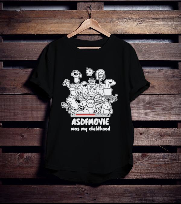 Sharkrobot ASDFMovie Characters Nostalgia Childhood Collection T-Shirt