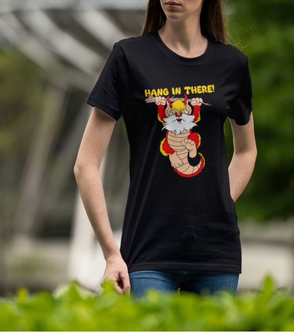 Hang In There Snarf Hanging On Tree Branch T-Shirt