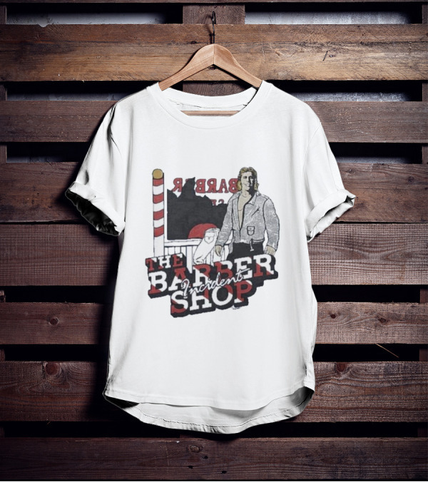 The Barber Shop Incident With Barber Pole Icon And Figure T-Shirt