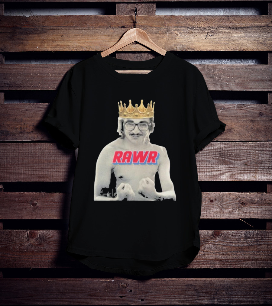 RAWR Young Greg Cote Wearing Crown T-Shirt