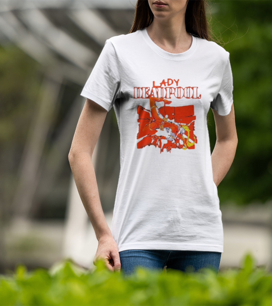 Rob Liefeld Lady Deadpool T-Shirt