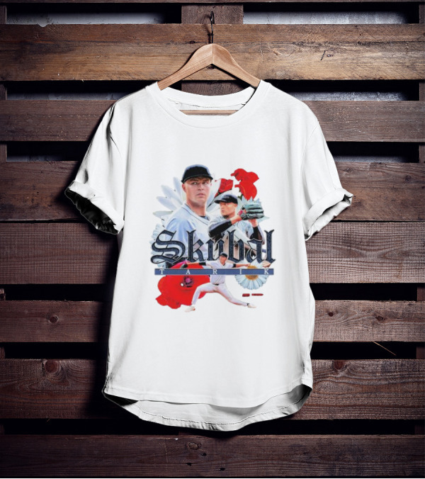Skubal Tarik Baseball Player Floral Collage T-Shirt