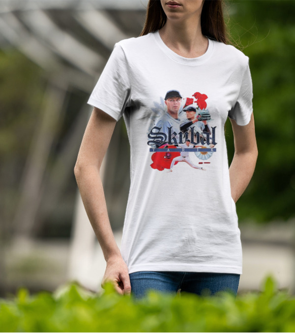 Skubal Tarik Baseball Player Floral Collage T-Shirt