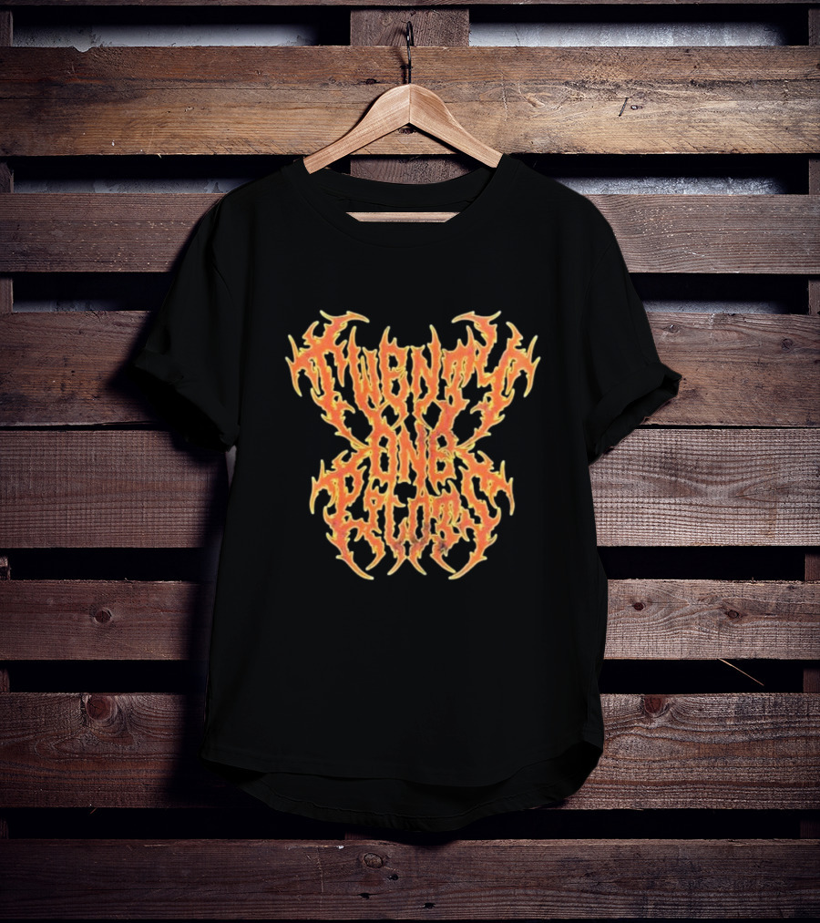 Twenty One Pilots Flame Logo Fiery Text T-Shirt